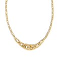 thumbnail image 2 of 14k Yellow Gold Link 18 Inch Necklace Pendant Charm Fancy, 2 of 8