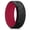 Black-Red-Mountain Pattern, variant on Silicone Rings For Men, Black & Red Rubber Wedding Bands with Unique Mountain Peak Design, 8mm Wide 2.2mm Thick, Comfort Fit Size 12