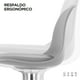 thumbnail image 2 of Juego de 4 Sillas De Bar Mirel Giratorias Con Respaldo y reposapiés Gris, 2 of 9