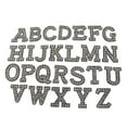 thumbnail image 2 of Parches de alfabeto Soledad 26 piezas de Coser en apliques decorativos negro, 2 of 9