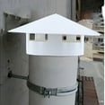 thumbnail image 6 of PVC Roof Ventilation Grille Rain Cap Round Hood 75-160mm Pipe Ventilation Cap, 6 of 9