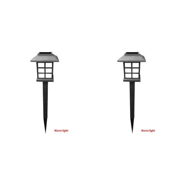 Bewildely 2/4/6/8 Uds. Lámpara de tierra lámpara de jardín cuadrada de energía Solar luz de noche LED para exteriores para pasarela de camino, luz No.02 2piezas Bewildely CBP167253