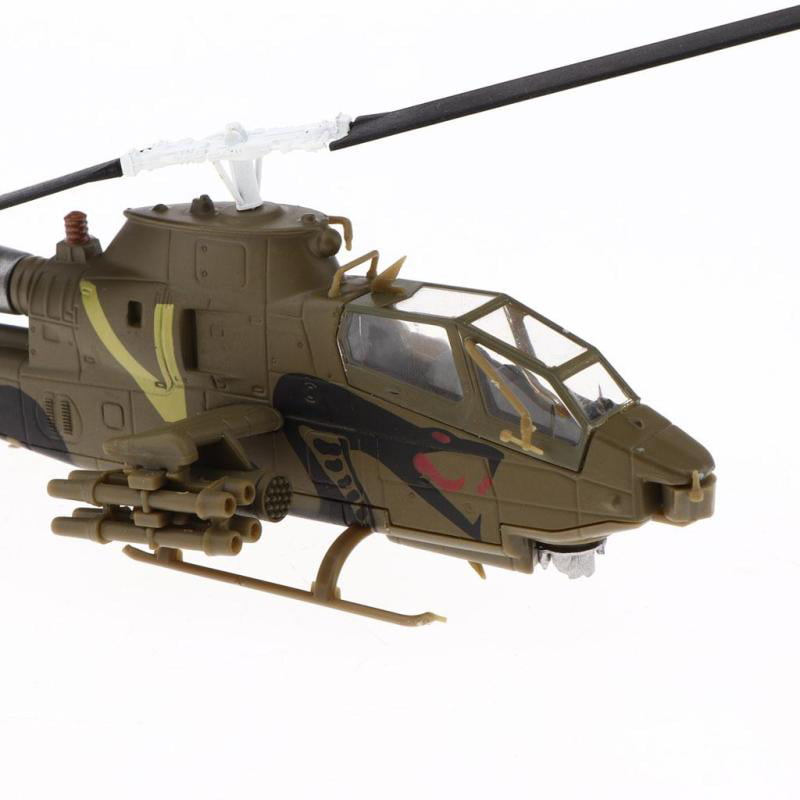 MagiDeal 1:72 Bell AH-1S Air Force Helicopter Diecast Model with Stand 