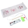 thumbnail image 2 of Hanging Storage Bag 3 Pockets DIY Rhinestone Design Chemical Fabric Washable Folding Hanging Storage Organizer, 2 of 14