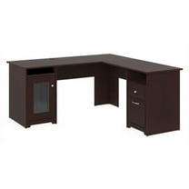 Bowery Hill 60" L-Shaped Computer Desk in Harvest Cherry