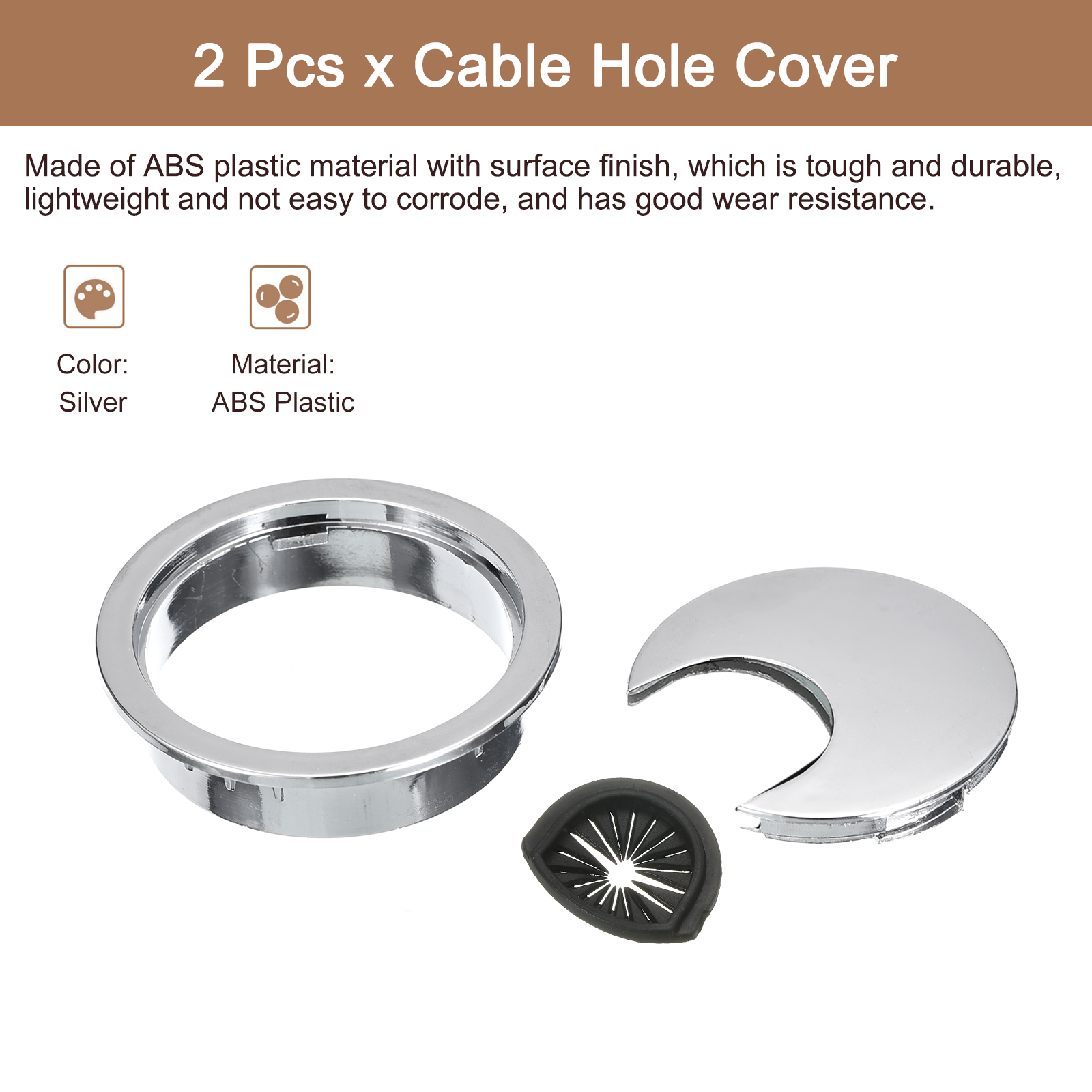 Uxcell 2pcs 20 Cable Raceway 20mm Cord Cover Hider Cable Management with Self Adhesive, Buckle