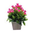thumbnail image 2 of SPRING PARK Artificial Rose Plant Realistic Fake Tree Potted Home Office, 2 of 7