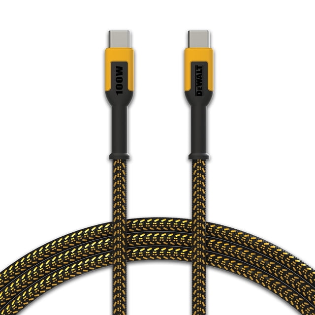 Cable de carga DEWALT USB C a USB C 1,8 m para iPhone MacBook de 100 W