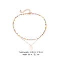 thumbnail image 2 of 1 Set Collier de Style Bohème Clavicule Correspondant Bijoux Collier en Alliage Perlé Choker, 2 of 9