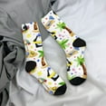 thumbnail image 5 of Xecao Penguins On The Beach Pattern Sport Socks for Women and Men Crew Socks Sporty Calf Socks Casual Socks, 5 of 6