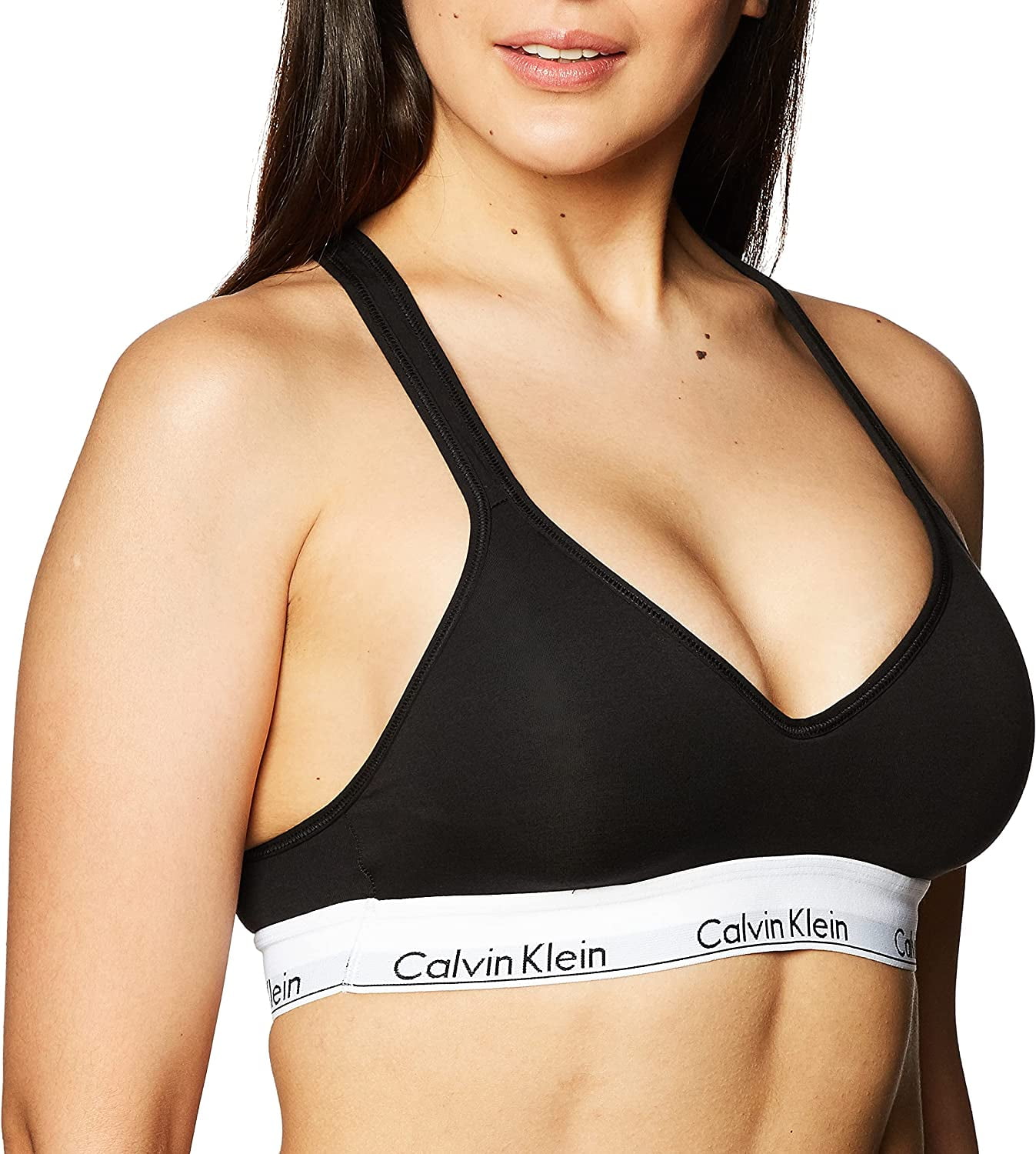 Bras Calvin Klein Ck1 Cotton Ll Bralette Tag Logo Print/ Exact