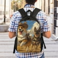 thumbnail image 2 of Geaub farm corgi german shepherd ultimate comfort and style: the perfect compact backpack for college, commute, travel, and everyday use, 2 of 2