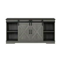 Furniture of America Gaia Farmhouse Wood Television Stand for TV's up to 56-inch, Grey