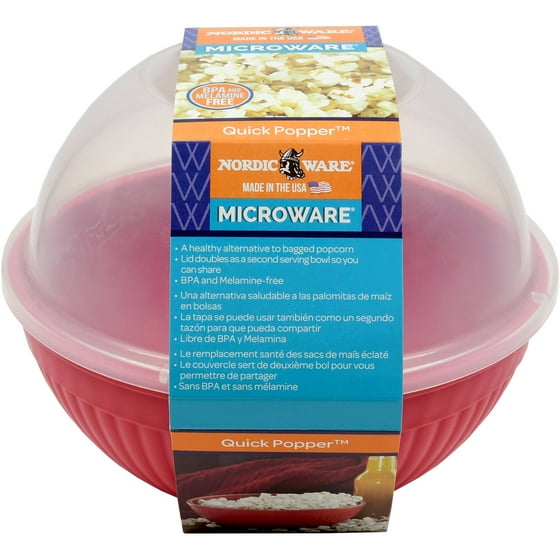 Nordic Ware Microware Quick Popper Microwave Popcorn Popper No BPA