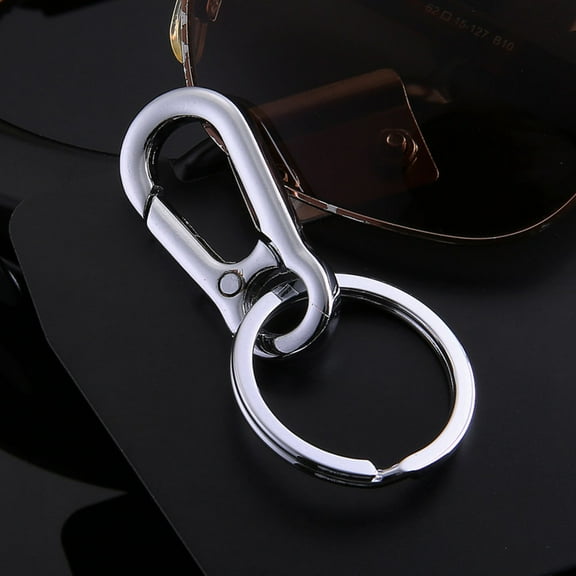RENACLIPY Carabiner Keychain Metal Silver 1Pcs