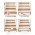thumbnail image 5 of Stair Treads for Wooden Steps, Pink White Ombre Peel and Stick Stair Treads with Adhesive, Beige Gradient Color Modern Abstract Art Non Slip Indoor Stairs Runner Rugs Mats for Elders Dogs 8"x30"7PCS, 5 of 7