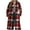 Red, variant on Plaid Wool Coat Women's Winter Coat Full-Length Peacoat Lapel Collar Jacket Overcoat Fleece Thick Outerwear Trendy Outwear 2025 New Topcoat Casual Cozy Trench Coats(Red,L)