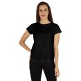 thumbnail image 1 of Inkmeso T-Shirt à Manches Courtes Uni pour Femmes Coupe Régulière Décontractée T-shirts Basiques Doux, 1 of 7