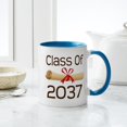thumbnail image 6 of CafePress - Class Of 2037 Graduate - 11 oz Ceramic Mug - Novelty Coffee Tea Cup, 6 of 6