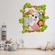 thumbnail image 1 of Pegatinas de pared de animales Sincero calcomanías murales para dormitorio 40 cm x 40 cm, 1 of 5