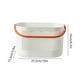 thumbnail image 3 of Cesta de almacenamiento para ducha de baño con asa | Organizador de baño de plástico grueso con drenaje para toallas y artículos de tocador | Cesta multiusos para frutas y ropa sucia de 16 × 15,2 ×, 3 of 9