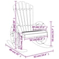 thumbnail image 4 of vidaXL Rocking Adirondack Chair Solid Wood Fir, 4 of 5