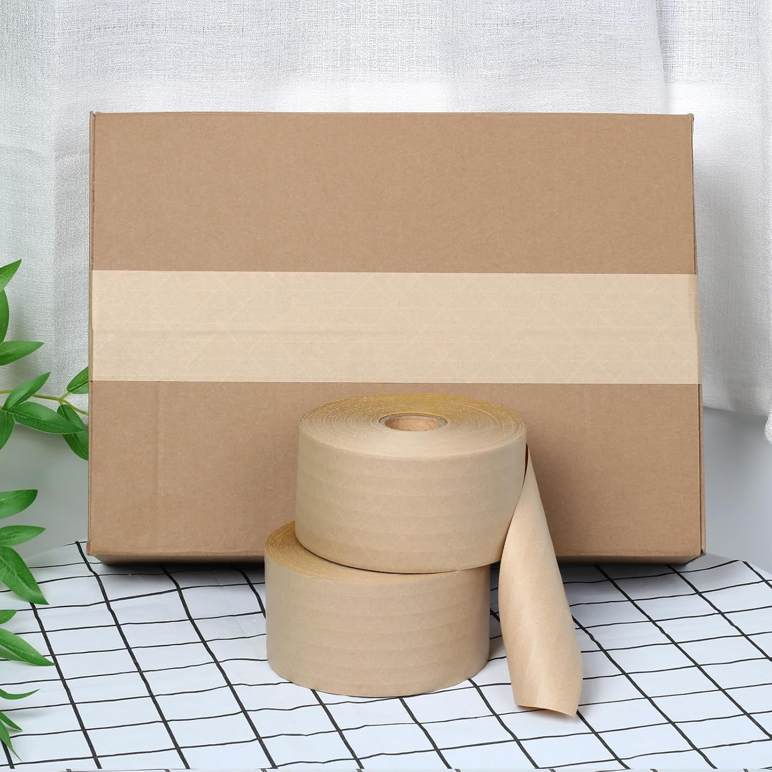 3" reinforced paper gummed tape 2 rolls 3"x450 yard