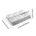 thumbnail image 2 of fsxdhpcsgfc 6 Cavity DIY Silicone Round Chocolate Cake Square Scented Candle Mould For Cake Cupcake Dessert Funnel Cake Mix And Small round Cake Pan Cake Writing Pen Stainless Steel Lasagna Pan, 2 of 5