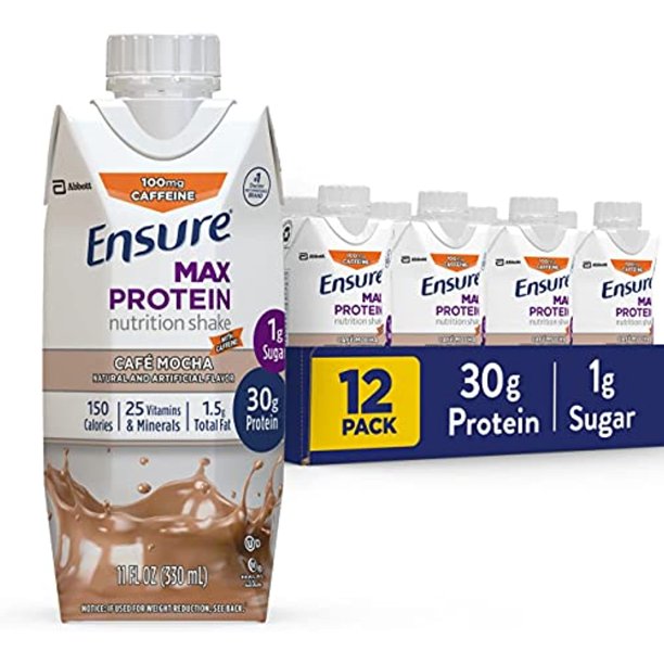 Ensure Max Protein Nutritional Shake With 30G Of Protein, 1G Of Sugar
