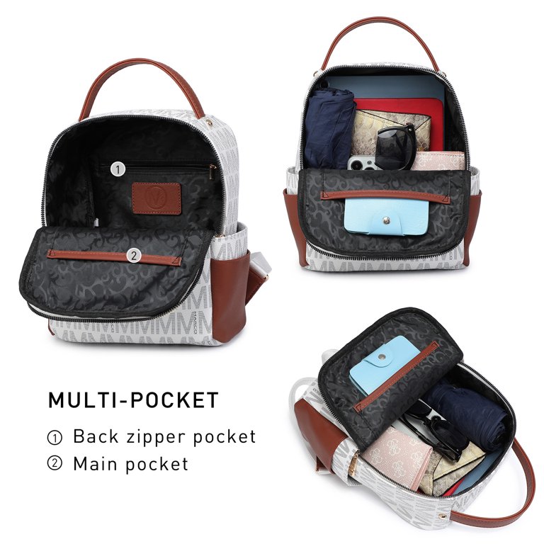 back zip mini backpack James Perse Main interior compartment and exterior pocket provide ample space for your belongings MKP Mini Backpack Purse for