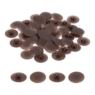 Uxcell 200 Pcs Screw Head Covers – 12mm Plastic Caps For Phillips Screws, Brown, For Furniture & Cabinets