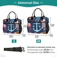 thumbnail image 4 of FORMRS Insulated Lunch Bag Unisex Large Capacity with Shoulder Strap, Blue Anchor, 4 of 6