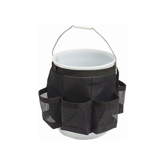 Eigraketly Caja de pesca de gran capacidad, accesorios de jardín de poliéster, mano de obra, limpieza de patio, cubo plegable, contenedor de herramientas Ropa Deportiva, Zapatos