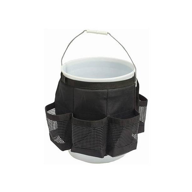 maskred Fishing Box Large Capacity Polyester Garden Accessories Workmanship  Yard Cleaning Folding Bucket Compact Size Tool Container 