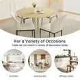 thumbnail image 3 of Round Dining Table Set, Modern Kitchen Table for 4-6 Person, Steel Legs (1 Table 4 Chairs), 3 of 5