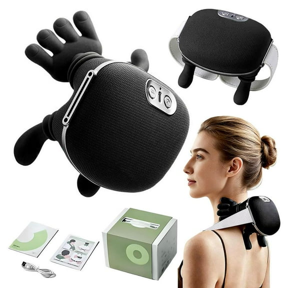 PULMCheerger Massage Master for Shoulder, Shiatsu Back and Neck Massager for Neck, Lower Abdominal, discomfort Relief Deep Tissue with 3-Speed Adjustment Gifts for Women, Men, Mom and Dad