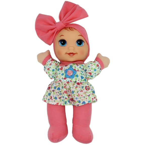 Goldberger Baby's First Giggles Doll with Coral Top & Infectious Giggle Sound Module - Child Safe 1 year & Up