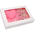 thumbnail image 1 of Bakery Boxes Tcoivs, paquete de 20 golosinas automáticas con ventana, color blanco, 1 of 6