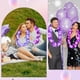 thumbnail image 4 of Lámpara LED Sherr con 24 luces LED y flores moradas, 100 cm, 4 of 8