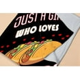 thumbnail image 2 of Just Girl Who Loves Tacos Blanket Soft Blankets and Throws Flannel Cozy Lightweight Quilt Gift Perfect for Bed Sofa Couch-80 x60 Large for Adult, 2 of 6
