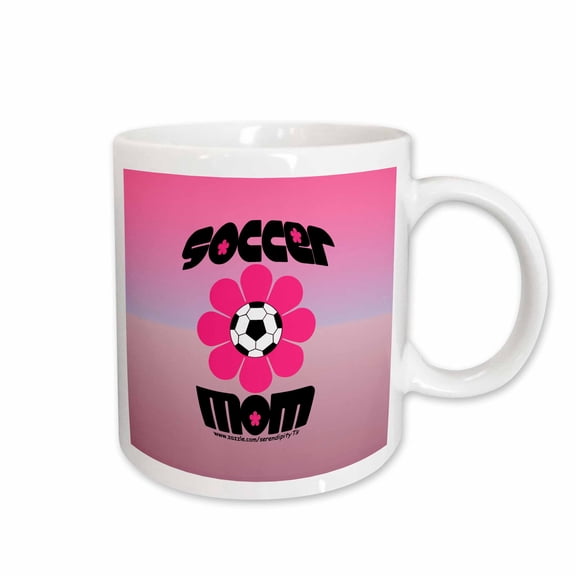 3drose, Soccer Mom Flower, 11oz Mug