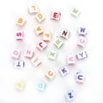 thumbnail image 3 of DIY Handmade Bead500PCs Acrylic Beads Square Acrylic Beads Handmade Beaded Accessories Advanced Technology, 3 of 8