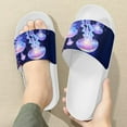 thumbnail image 3 of Psesaysky Jellyfish Printed Beach Slide Sandals for Women Girls Comfortable Durable Flip Flops Size 6-13.5, 3 of 4