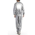 thumbnail image 3 of maskred Costume de Sauna pour Adultes, Exercice, Sueur, Perte de Poids, Veste Réutilisable, Lavable, Vêtements de Sport, Argent TTG, 3 of 9