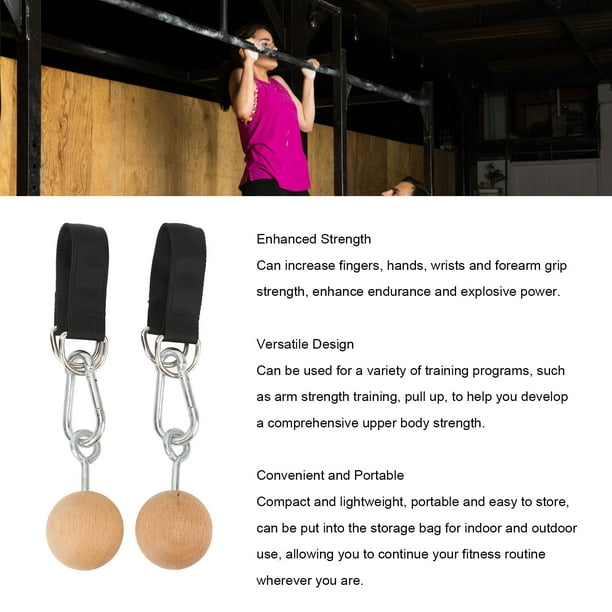 Climbing Ball Grip 1 Pair Pull Up Ball Grip with Strap for Strength Training