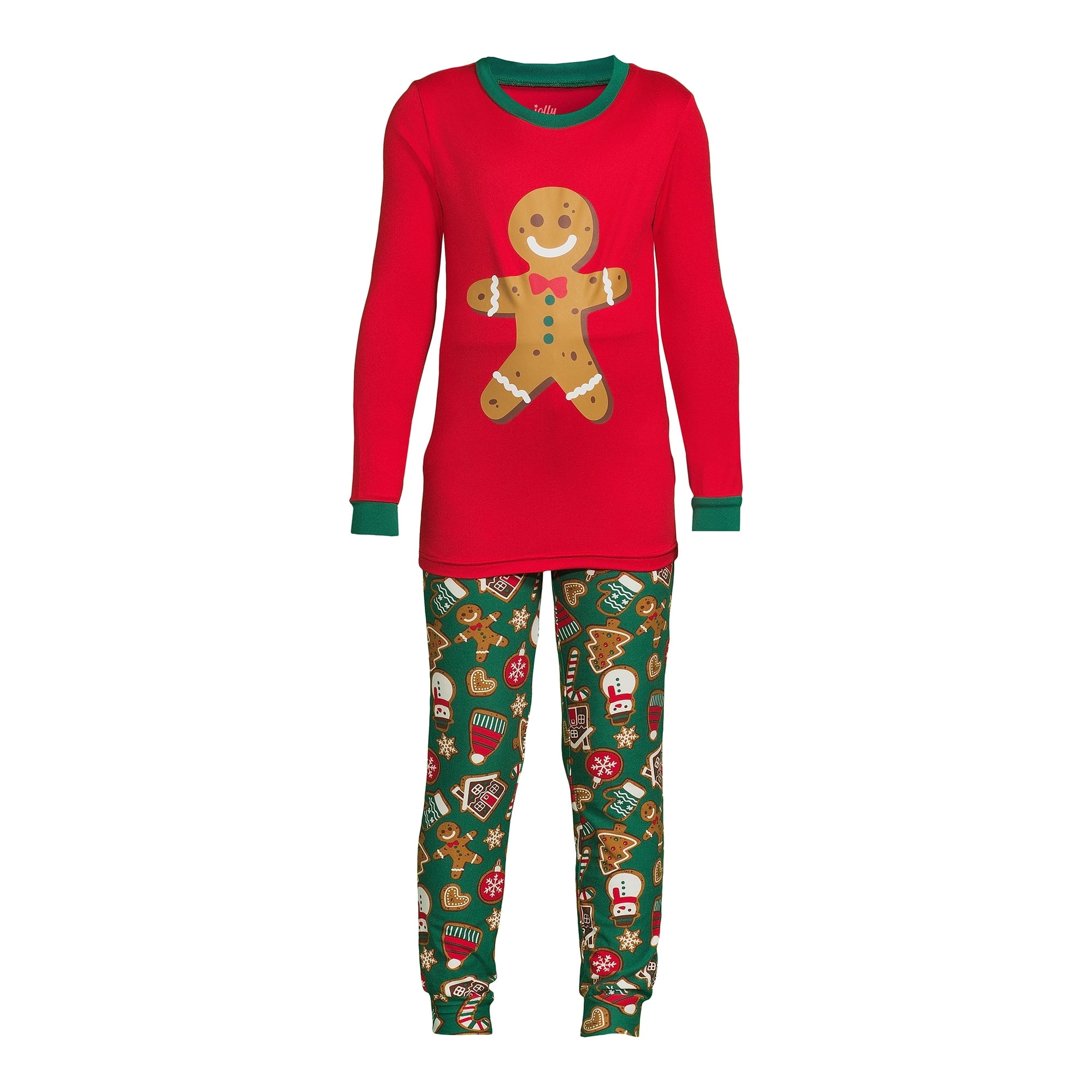 Gingerbread Print Long Sleeve PJ Set | La Vie En Rose