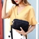 thumbnail image 1 of Bolso bandolera de nailon, bolso de mano con correa ajustable para el hombro, bolso de mano con cremallera (negro), 1 of 6