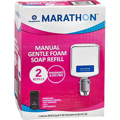 Georgia Pacific Marathon Manual Foam Soap Refill, 1000 mL, 2 ct