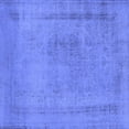 thumbnail image 1 of Ahgly Company Machine Washable Indoor Square Oriental Blue Industrial Area Rugs, 6' Square, 1 of 4