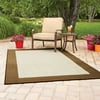 Mainstays Tan Border Indoor/Outdoor Rug, 5' x 8'